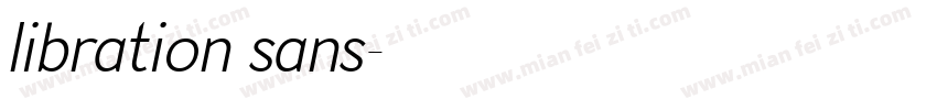 libration sans字体转换